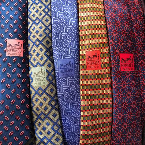 authentic Hermes ties for men